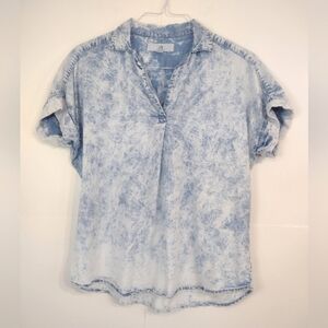 Thread & Supply women's avid Wash light blue top   oversized size (S)